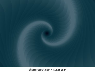 3D gray spiral twisting to center. Abstract vector background.