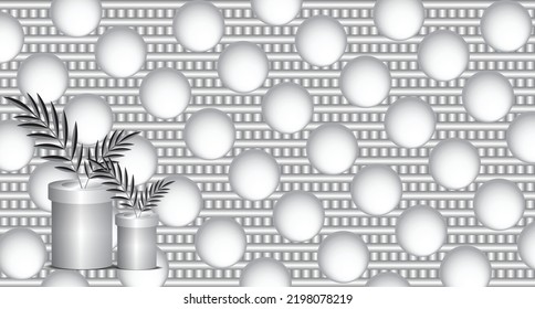 3d Gray Tv Wallpaper Vactor