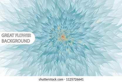 3D Great Flower Graphic Of Floral Pattern Texture. Colorful Tropical Flowers Vector Background. Design Concept For Graphic, Banners, Presentations, Wallpaper, Reports. Vector Illustration. Eps10