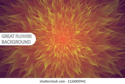 3D Great Flower Graphic Of Floral Pattern Texture. Colorful Tropical Flowers Vector Background. Design Concept For Graphic, Banners, Presentations, Wallpaper, Reports. Vector Illustration. Eps10