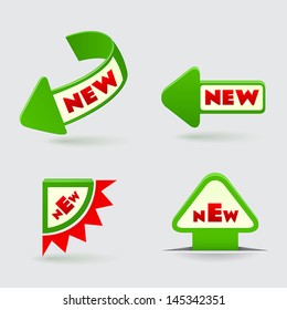 3d green arrow labels