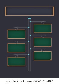 3D green board, pattern sign or map background.