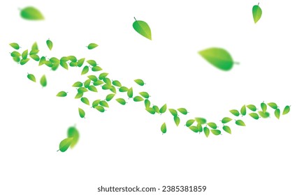 3d Green leaves background illustration vector suitable for natural background concept