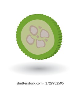 3d Green Pare Vegetable Symbol