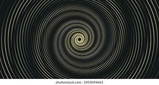 3D green techno abstract background overlap layer on dark space with glowing circles lines decoration. Modern graphic design element future style concept for banner, flyer, card, or brochure cover