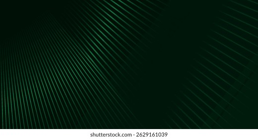 3D green techno abstract background overlap layer on dark space with glowing lines shape decoration. Modern.