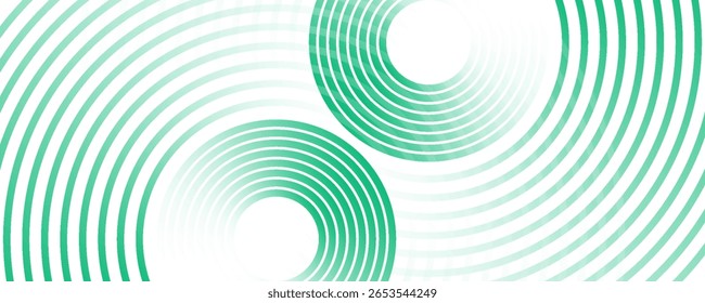 3D green techno abstract background overlap layer on dark space with glowing waves shape effect decoration. Modern graphic design element lines style concept for banner, flyer, card. eps10