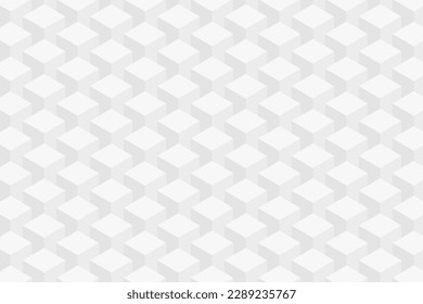 3d grey and white geometric cube pattern vector illustration