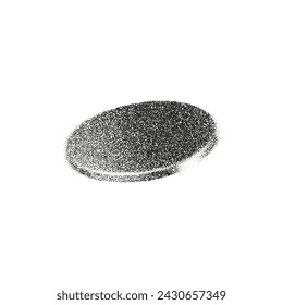 3d gritty geometric shape with grain gradient effect in y2k style isolated on white. Noise cylinder, torus, pipe, ring with grainy dot texture rotate with light and shadow. 3d vector geometric figure