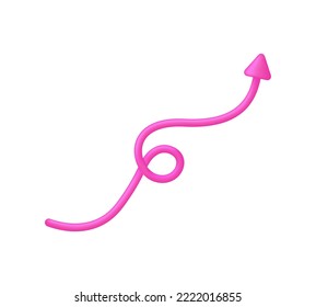 3D Growing bar graph illustration. Arrow show success of business strategy. Making goals and goal achievement, growth business success. Investment and financial growth concept. Vector in 3d style.