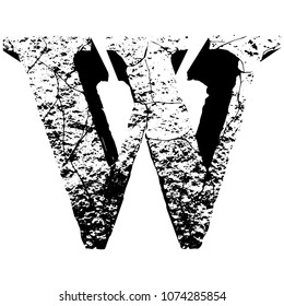 3D grunge stone letters.