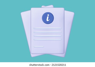 3d guide study icon. Manual, paper page for exam, business or test. Document  for search, education, study or operation advice. Digital reference, application guide. Instruction with settings. Vector