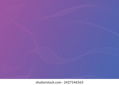 3D Halftone Wave Background blue purple