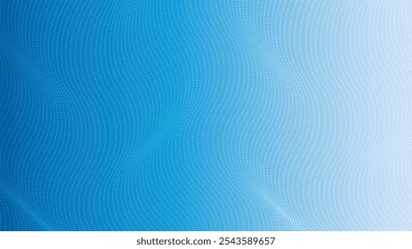 3D Halftone Wave Effect Illustration Background
