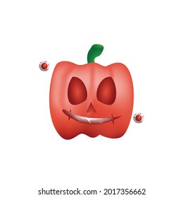 3.ᵉʳ vector de calabaza aislado