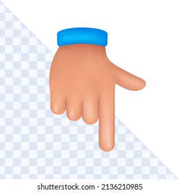 3d hand gesture vector illustration.Eps 10