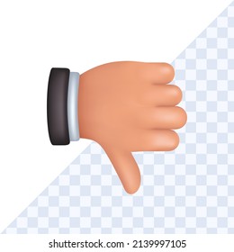 3D-Handgesten, Vektorgrafik.Eps10