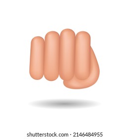 3d hand gesture vector illustration. Eps 10