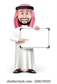 3d Handsome Saudi Arab Man Traditional Stock Vector (Royalty Free ...