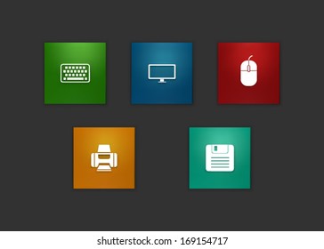 3D hardware metro icon style No.2