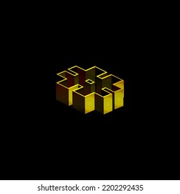 Inspiración en la ilustración vectorial de etiqueta 3D. Forma gráfica de icono de signo moderno