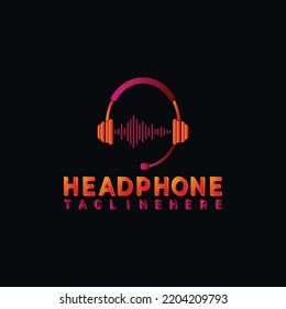 3D Headphone Logo Design Template