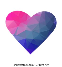 3d Heart background. Vector EPS 10 illustration.