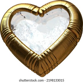 3D heart in a frame