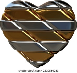 3D heart in a frame