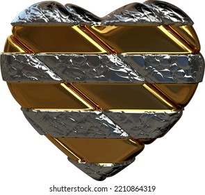 3D heart in a frame