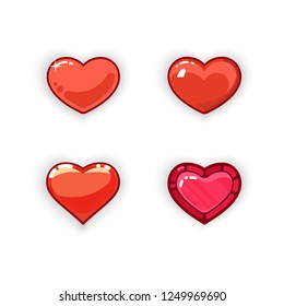 3d heart game design. 3d heart game icon