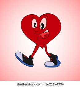 3D heart. Heart guy. Vector Heart. Valentines Day.