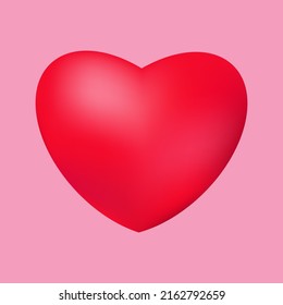 3d heart icon. Vector illustration