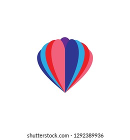 3D Heart Love logo design