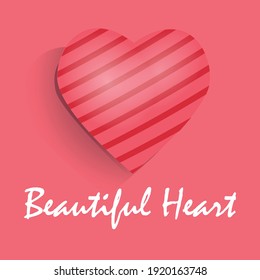 3D heart (love) vector design