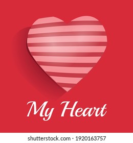 3D heart (love) vector design