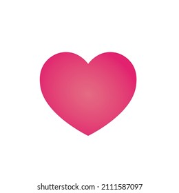 3d heart sign icon. Vector illustration eps 10.