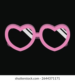 3D Heart Sunglasses with Heart and Retro Style for Summer
