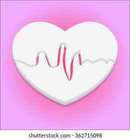 3d Heart vector illustration