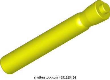3D Highlighter Illustration