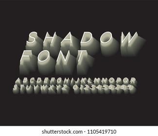 3D Hill Font / Shadow Font