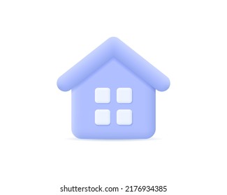 3d home realistic icon design illustrations. 3d render vector design concept