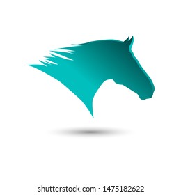 3D Horse Modern Logo Design vektor concept