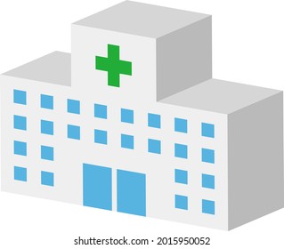 3D hospital isolation vector illustration.