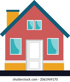 3D House home vector icon