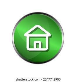 3D house icon, modern clip art that can be used for various graphic design needs.