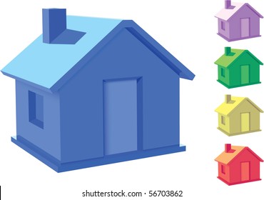 3d House Vector