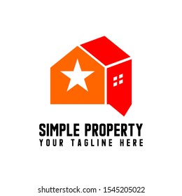 3D house is very simple image graphic icon logo design abstract concept vector stock. Can be used as a symbol associated with property or home