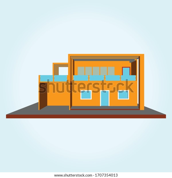 3d Houses Homes Residential Real Estate Stock Vector (Royalty Free ...