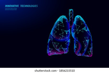 concepto de investigación microscópica de la medicina de pulmones humanos 3D. Análisis del tratamiento de infección por virus respiratorio coronavirus. Terapia de la tuberculosis plantilla de afiche del hospital ilustrador vectorial